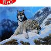 Full Square Drill Diamond Embroidery Wolf Handicraft Snow Diamond Painting Animal Art Rhinestone Needlework Home Decor
