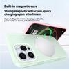 For iPhone 15 Pro Case Compatible with MagSafe Ice-Transparent Liquid Silicone+PC Phone Cover