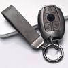 Чехол-футляр из цинкового сплава и кожи для умного брелока автомобиля Mercedes Benz A B C E S G Class W204 W205 W212 W213 W176 W177 Glc Cla Amg