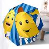 Bananas, Stripes- Automatic Opening and Closing, 8-rib Structure Portable Umbrella, Suitable for Men and Women in All Seasons - Perfect Gift