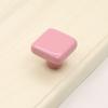Simplicity Single Hole Colored Ceramic Knob Pull Handles Ceramic Drawer Knobs Modern Square Cabinet Knob Children