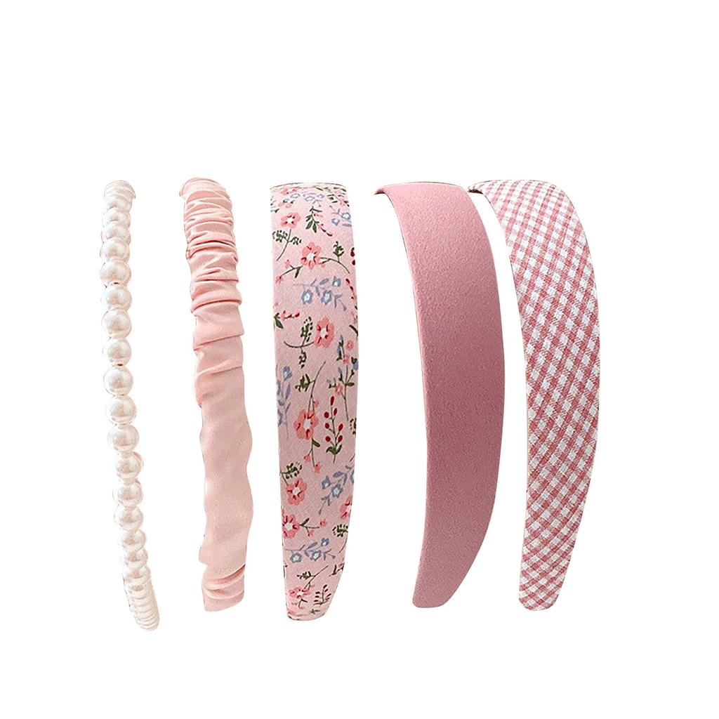 Набор женских резинок для волос, повязка на голову, обруч для волос для девочек, аксессуары для волос, 5 шт.