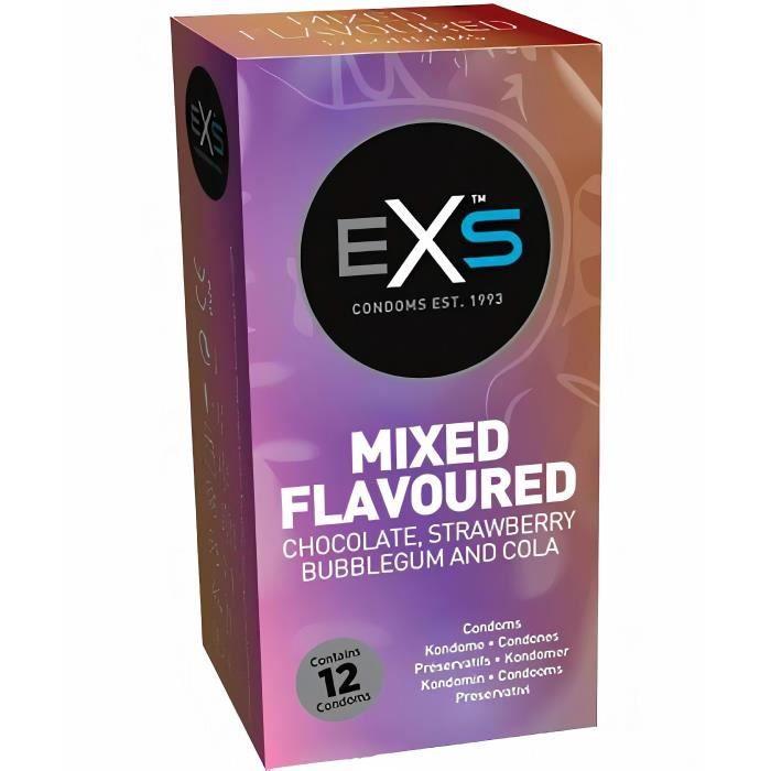 Préservatifs EXS Mixed Flavoured - Boîte de 12