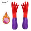 Ansell Fleece-Lined Rubber Cleaning Gloves