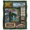 JQ Licensing Silky Trout Supersoft Blanket