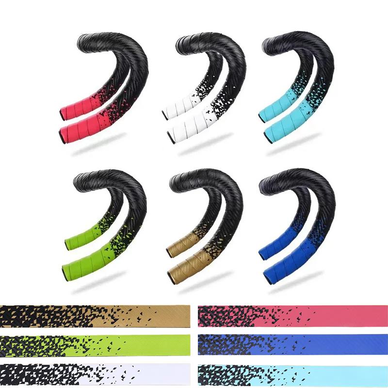 Bicycle Handlebar Strap Shock Absorbing Bike Handlebar Tape Pu+Eva Road Bike Bar Tape Anti-Slip Bicycles Accessories