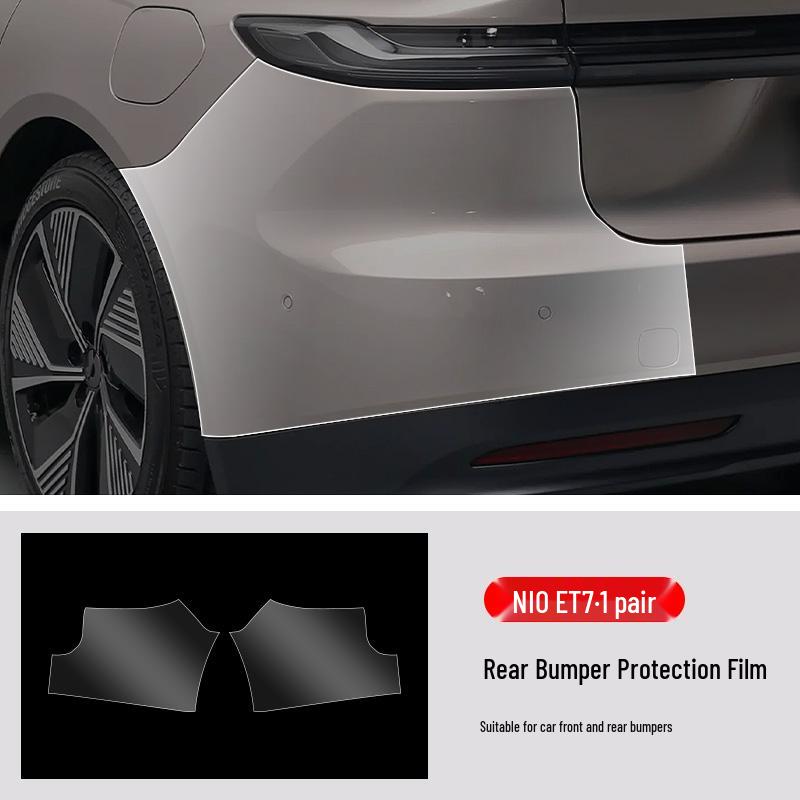 NIO ET7 Pre-Cut Invisible TPU Car Wrap for Front & Rear Bumpers - Anti-Scratch Protection Film