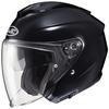HJC HELMETS Motorcycle Helmet Open Face BLACK I30 SOLID HJH214 (Size S)