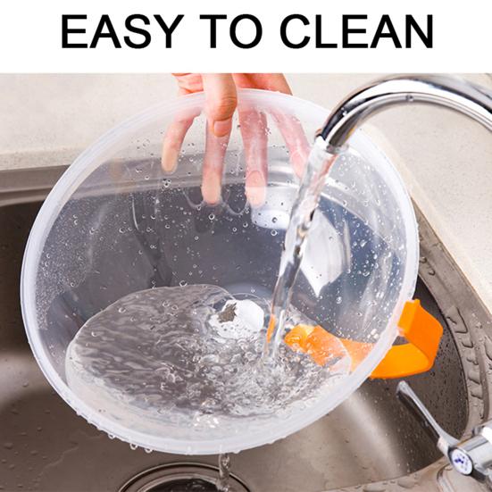 Защитная крышка от брызг для микроволновой печи, 10,24 дюйма, прозрачная крышка для микроволновки с ручкой, подходит для стандартных обеденных тарелок и мисок, без BPA, можно мыть в посудомоечной машине