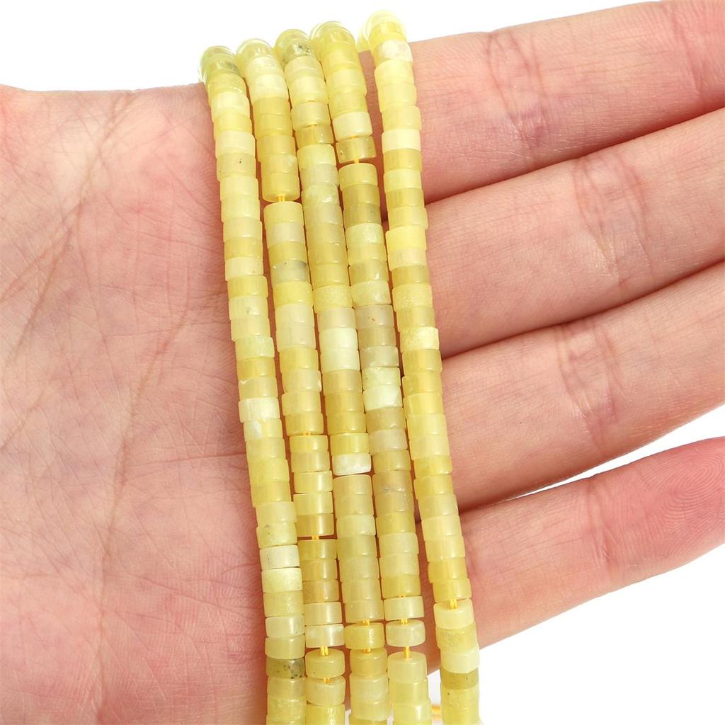 Разноцветные плоские круглые бусины-разделители из натурального камня для изготовления ювелирных изделий