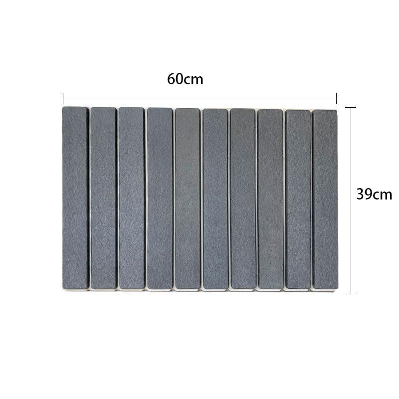 Stone Dish Drying Mat Super Absorbent Diatomaceous Earth Drying Mats Foldable Stone Dish Mat Kitchen Countertop Crockery Mat