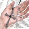 Cross Pendant Long Necklace Female, Light Luxury Versatile Goth Style Autumn and Winter Sweater Chain
