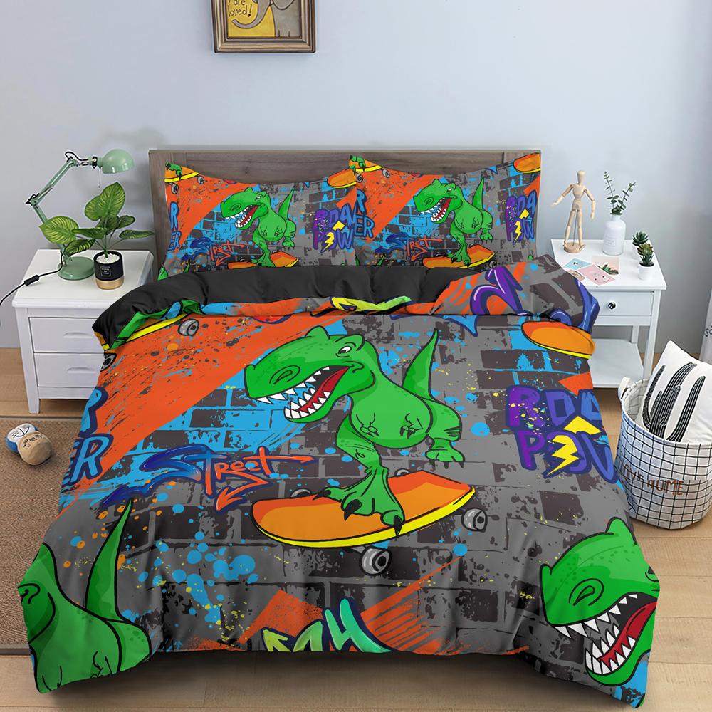 UFO Pattern Duvet Cover Set Mysterious Alien 3D Print Polyester Comforter Covers King Size for Kids Boys Girl Teen Bedding Sets