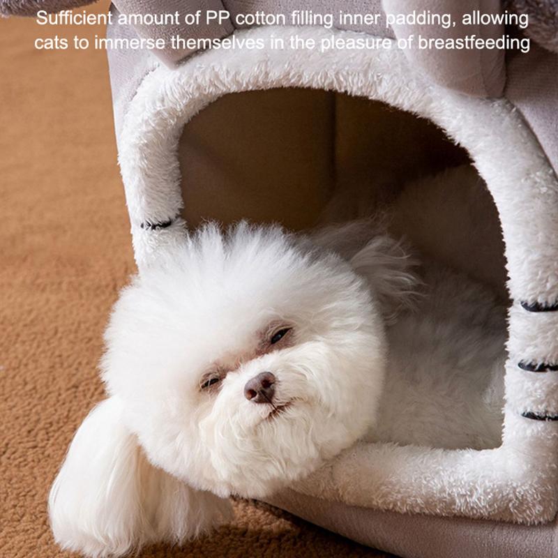 Foldable Dog House Kennel Bed Mat For Small Medium Dogs Cats Winter Warm Cat Bed Nest Pet Products Basket Pets Puppy Cave Sofa