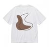 Women's Soft Breathable All Season Classic T-Shirt Minimalist Brown Abstract Tee