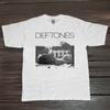 Deftones Девушка с сигаретой Белая хлопковая унисекс футболка Ретро рок-графика Унисекс футболка