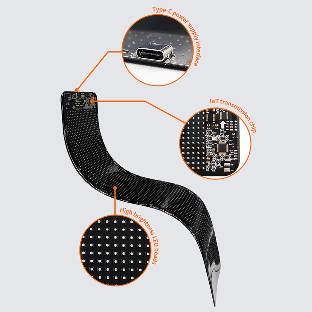 Devil Eyes LED Panel Light DIY Programmable LED Matrix Pixel Panel Night Light Demon Eyes Flexible LED Panel for Trucks