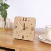 Minimalist Tabletop Clock with Magnetic Bracket High Stability Battery Powered Wooden