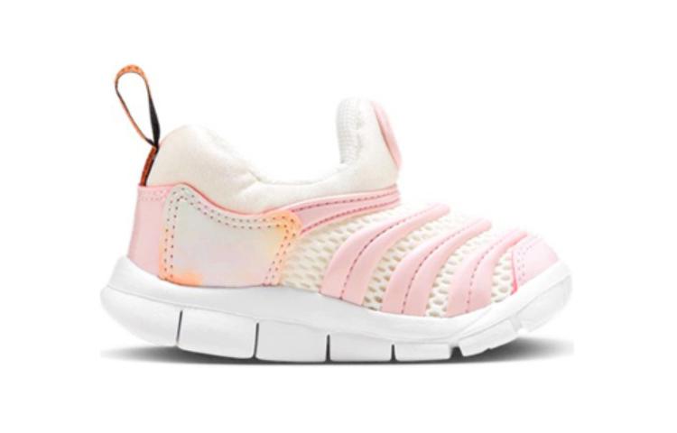 Nike Dynamo Free SE TD Slip Resistant Anti Kick Abrasion Resistant Low top Toddler Shoes Pink White Infant And Toddler FJ7726-181