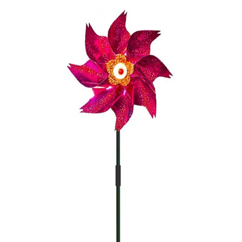 1 шт. Отпугиватель птиц Ветряные вертушки Светоотражающие Блестящие Отпугиватель птиц Ветряная мельница Защита Садовое растение Цветник Газон Украшение