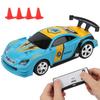 Mini RC Car with Can Box Power Induction Fourway Remote Control APP Dual Mode Child Toy Model(Blue )