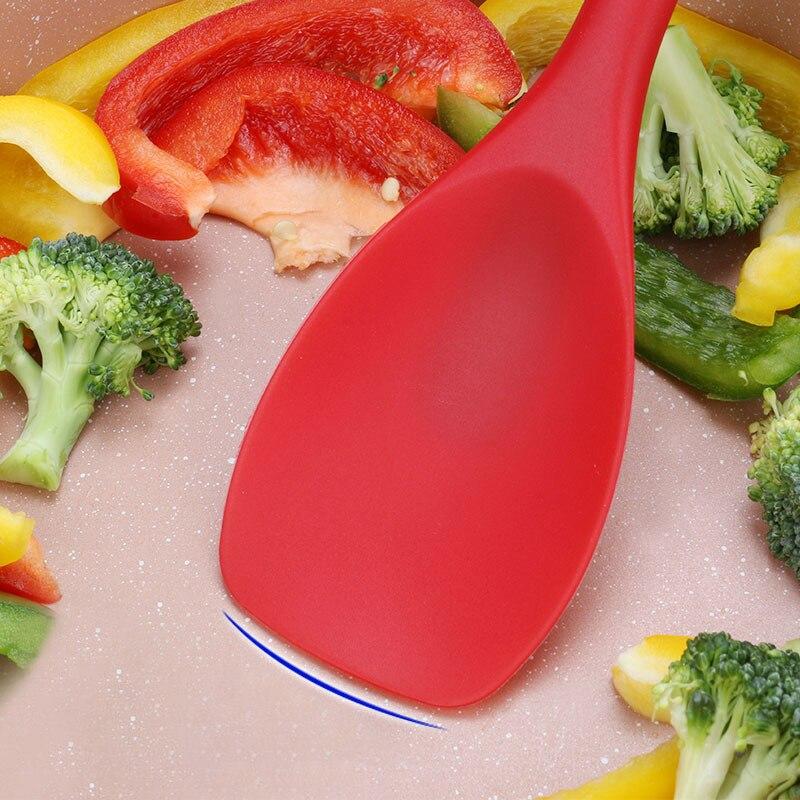Пищевая силиконовая кухонная ложка с антипригарным покрытием, скребок для крема для торта, совок для перемешивания, термостойкая ложка для смешивания, лопаточка для выпечки