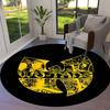 Круглый ковер Wu-Tang Clan, Ковер для гостиной, спальни, дивана, игровой комнаты, Нескользящий коврик для пола
