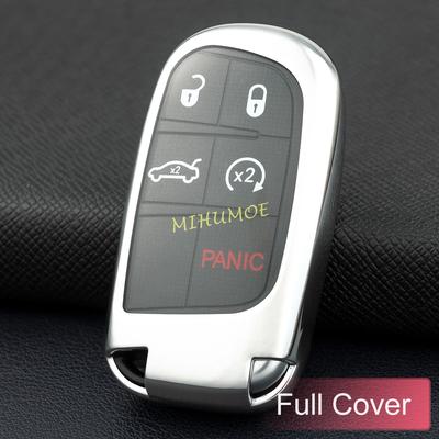 Автомобильный брелок для ключей, чехол-держатель для Jeep Grand Cherokee Renegade Compass Dodge Charger Challenger Durango Journey Fiat