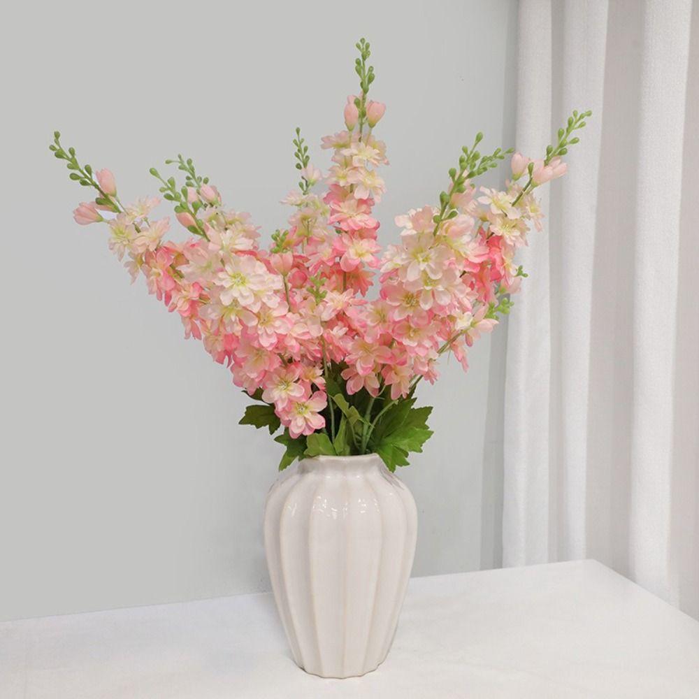 Long Stem Artificial Delphinium Flowers 84 CM Length Long Stem Flowers  Home Decor