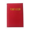 Portable Anti-lost Penny Collection Album Leather 108 Coins Flat Penny Holder Compact Multi-Use Coin Storage Organizer Display
