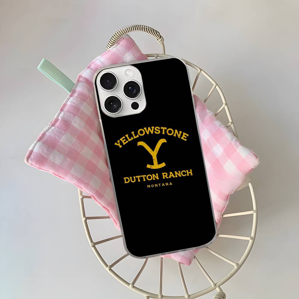 Популярный чехол для телефона Y-Yellowstone D-Dutton R-Ranch для iPhone 11 12 13 14 15 16 17 Plus Pro Max Сатиновый Лазерный Глянцевый Чехол