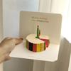 3D открытка на день рождения, торт, цветок, открытка с конвертом, забавная открытка на день рождения для женщин, мужчин, детей, друзей, поздравительные открытки, подарок на вечеринку