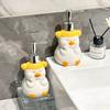 Cartoon Duck Soap Dispenser Body Wash Shampoo Dispensing Bottle Light lotion Press Bottle Bathroom Accessories