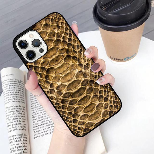 Чехол для телефона под змеиную кожу для Apple iPhone 17 Air Pro Max Plus Чехол для iPhone 17 Air 14 15 16 13 12 Max Чехол