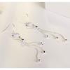 Long Fringe Earrings Stylish Floral Heart Dangle Earrings Elegant Women Jewelry Gift