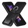 With Ring Holder Leather Fashion Case For Samsung Galaxy Z Flip4 5g Flip 4 Flip3 Flip 3 Zflip4 Anti -Drop Cell Phone Cover