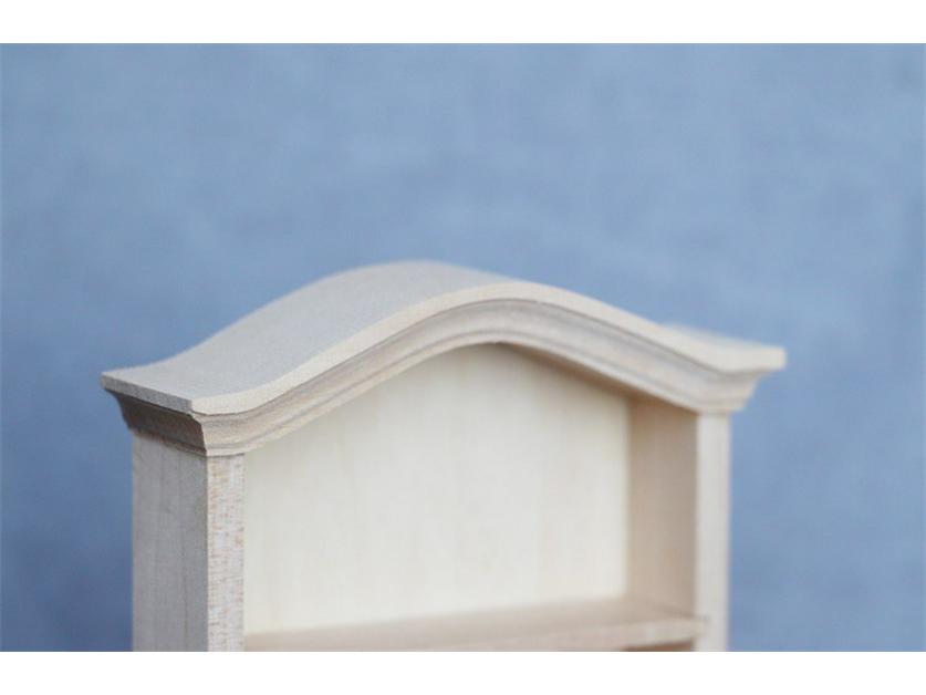 1:12 Кукольный домик Книжный шкаф в японском стиле с арочным верхом Настенный шкафчик Ретро Миниатюрная модель мебели