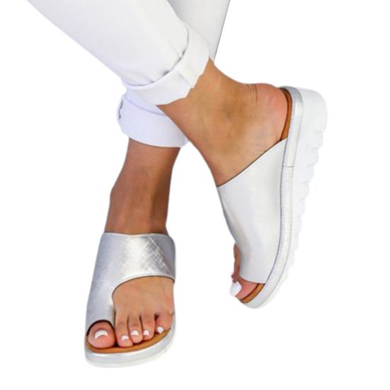 Summer Women Slipper Wedge Lightweight Female Shoes Orthopedic Bunion Corrector Open Toe Slippers Sandals