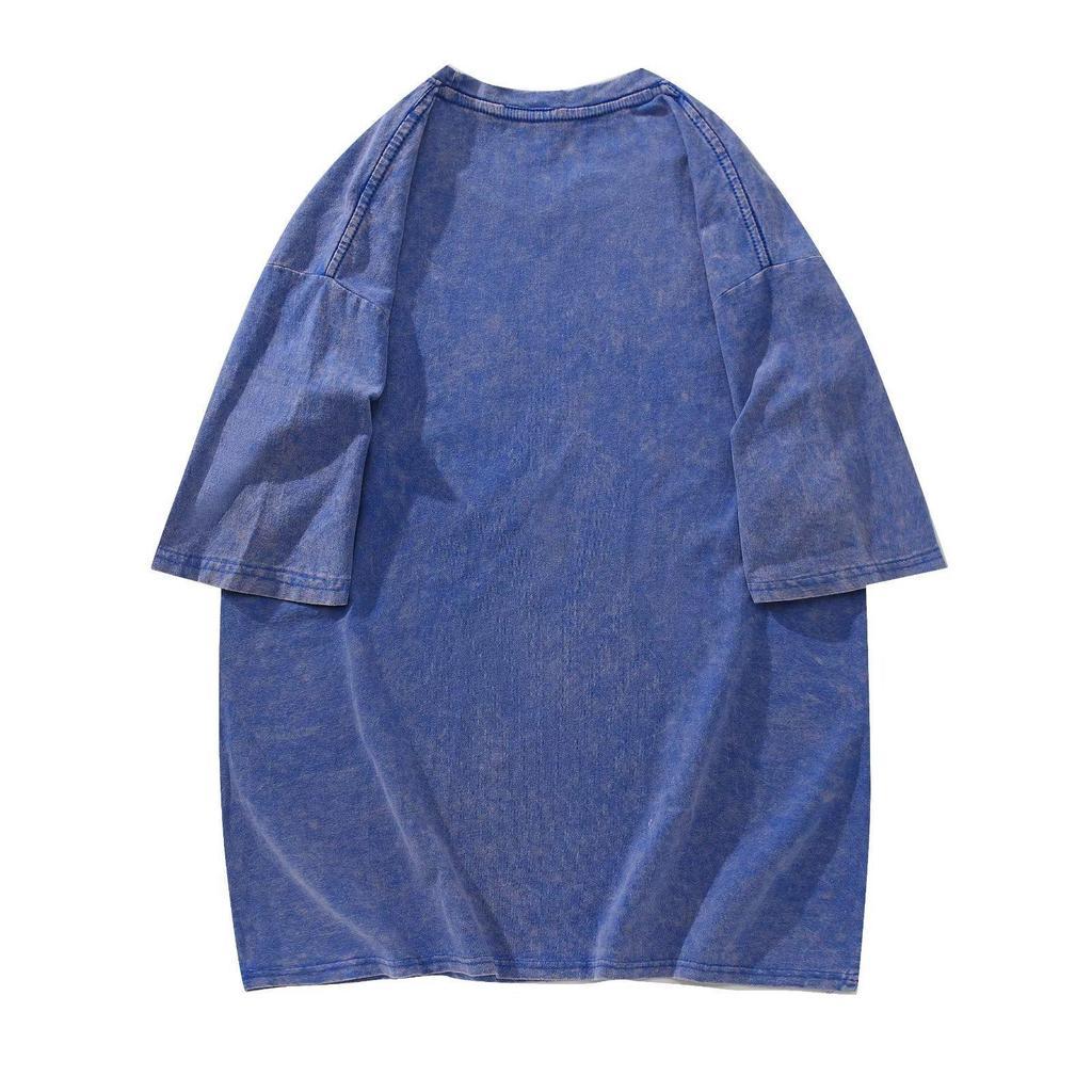 Трендовая футболка оверсайз с коротким рукавом в стиле ретро тай-дай - Унисекс летний стиль