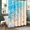 Beach Shells Starfish Bathroom  Shower Curtain Waterproof Fabric Bathroom Curtain With 12 Hooks Sunflower Home Deco Free Ship