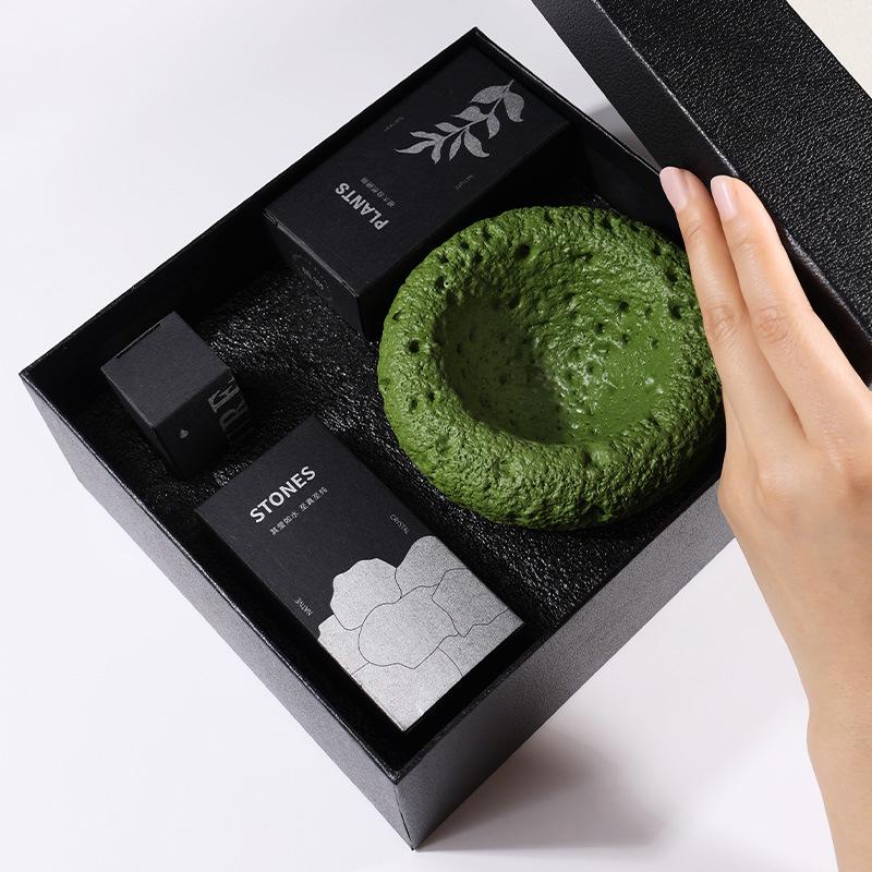 Безпламенный ароматерапевтический кристаллический камень Подарочный набор: Долгоиграющий ароматический орнамент для свадеб или высококлассных деловых подарков
