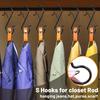 10Pcs Windproof Kitchen Pot Rack Hooks S-Shape Garden Hanging Clasp  Bathroom Accessories