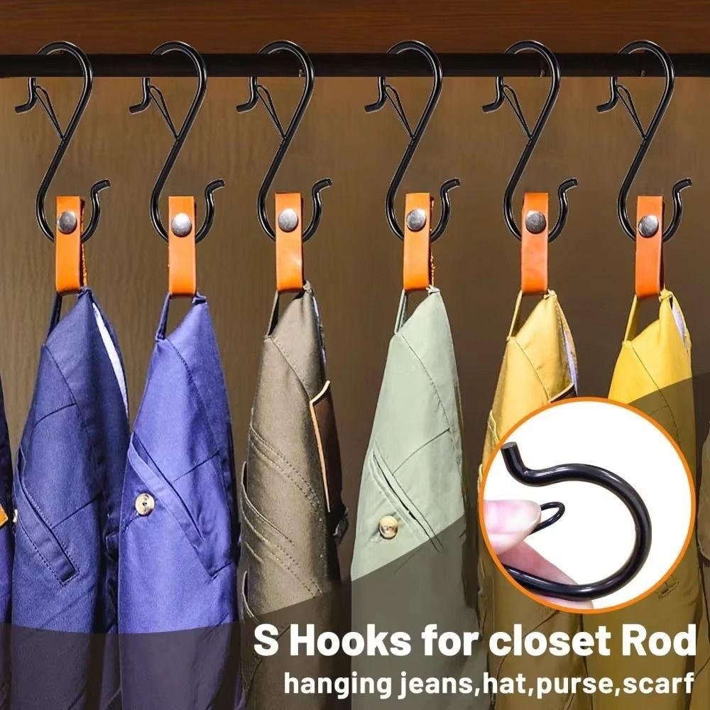10Pcs Windproof Kitchen Pot Rack Hooks S-Shape Garden Hanging Clasp Bathroom Accessories