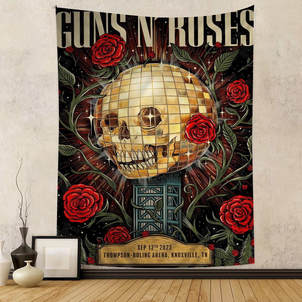 GGuns N Roses Винтажная Рок-группа Аниме Гобелен Уникальный Художественный Стиль Украшение Научно-Фантастических Комнат Арт Декор для Домашнего Стиля