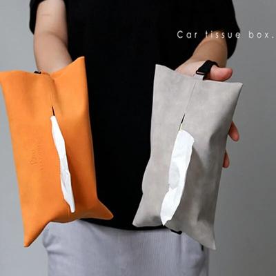 Подвесной держатель для коробки для салфеток из искусственной кожи для автомобиля, домашнего офиса, шикарный ресторан, обеденный стол, диспенсер для салфеток, держатель для бумаги для ванной комнаты