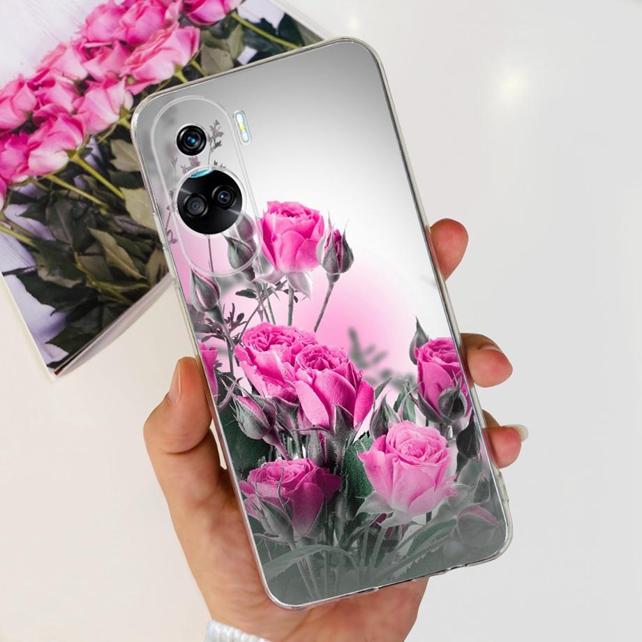 Чехол для Honor 90 Lite / Honor 90 Pro Стильный узор Мультяшный дизайн Чехол для телефона Для Huawei Honor 90Lite 90Pro Мягкий Прозрачный Fundas