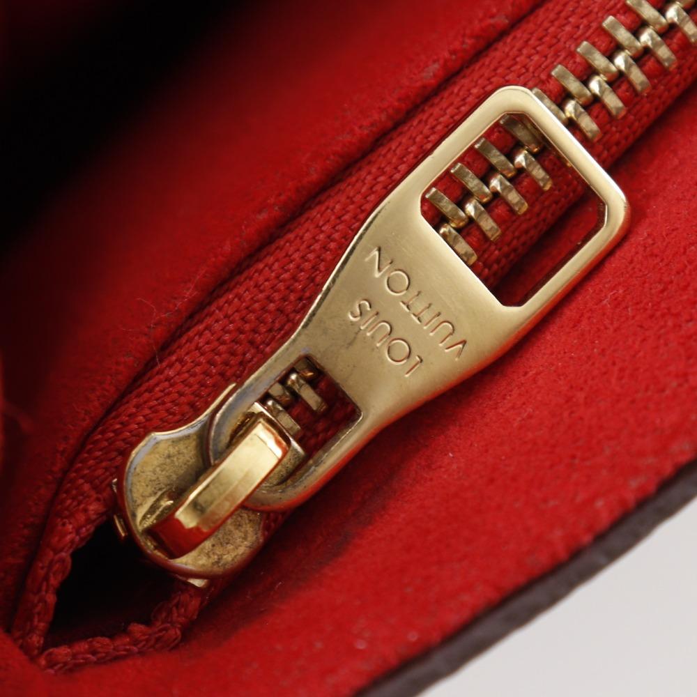 Louis Vuitton Солнечный Прасид Наплечная сумка M43713 Slys Коричневый / красный Канва Monogram Женская Б/У