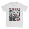 Футболки с фильмами ужасов «Terrifier», мужские, 100% хлопок, винтажная футболка с круглым вырезом, футболки с коротким рукавом, летняя одежда