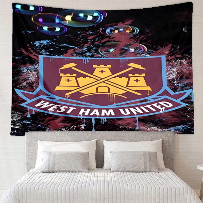 West Football Club Tapestry Hanging for Bedroom,Livingroom, Playroom,Decor Art Room Wall Tapestry Holiday and Birthday Gifts