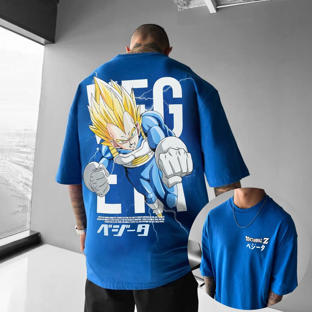 Аниме Dragon Ball Гоку Круглый вырез Короткий рукав 2026 Bandai Летняя Мужская Спортивная Свободная и Дышащая Хлопковая Футболка